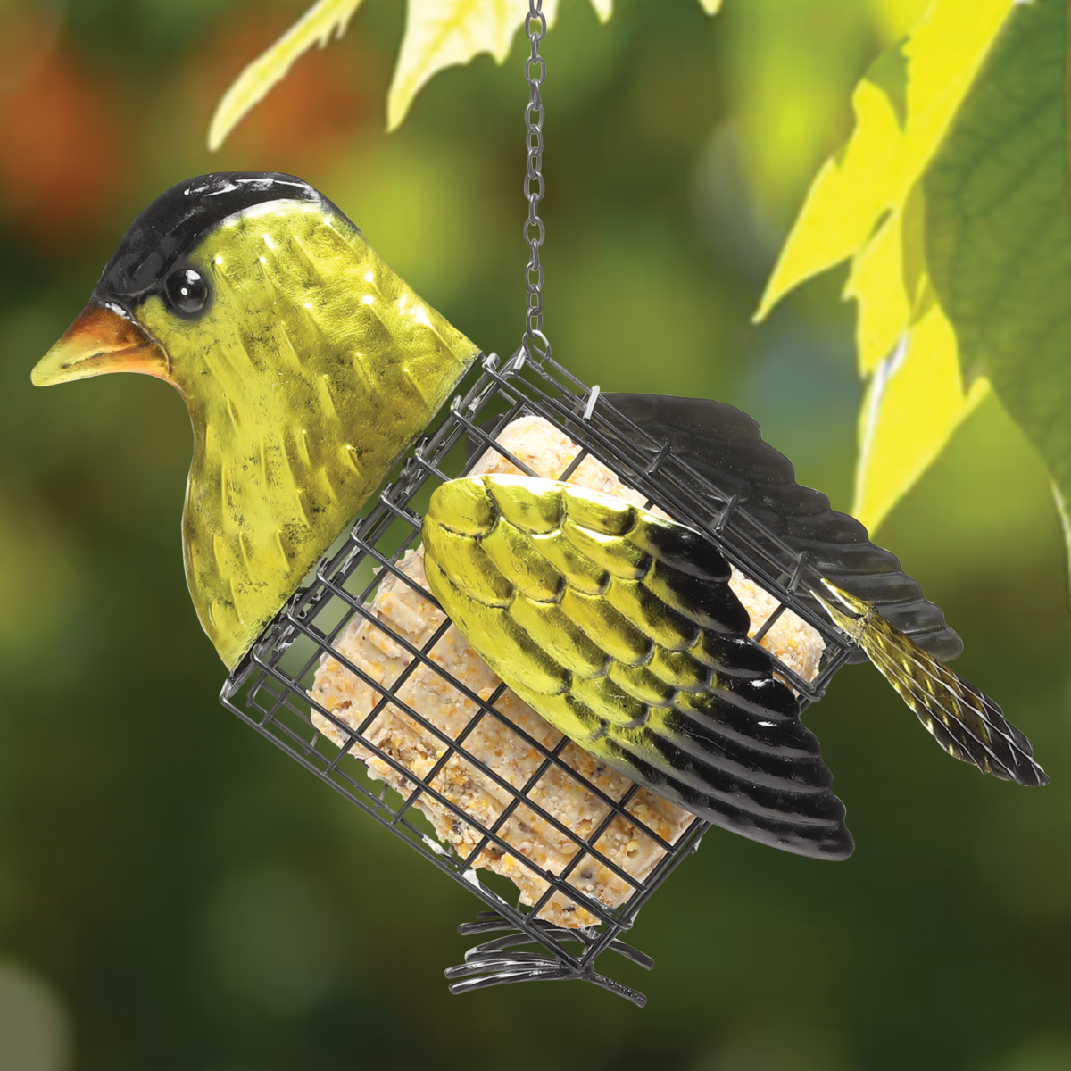 Deco Suet Cage Feeder Goldfinch